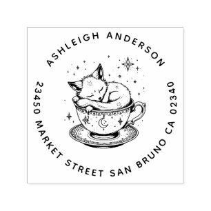 Cosy Baby Fox Snugglage Teacup Moon Stars Adresse Permastempel