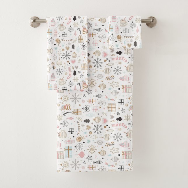 "Cosy Bath Towel Collection: Trending Designs!" Badhandtuch Set (Insitu)