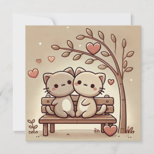 Cosy Bench Liebe Card Feiertagskarte