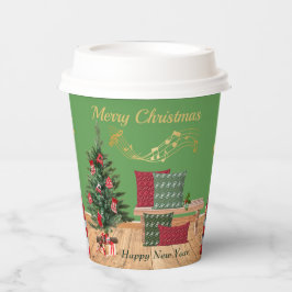 Cosy Bench Merry Christmas Paper Cup Pappbecher