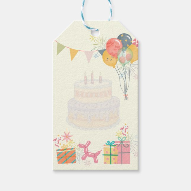 Cosy Birthday Card Geschenkanhänger (Vorderseite)