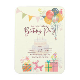 Cosy Birthday Card Magnet