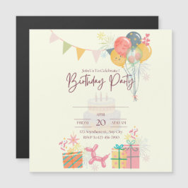 Cosy Birthday Card Magnetkarte