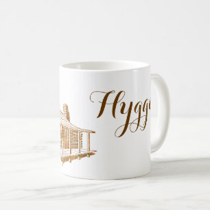 Cosy Blockhaus - Hygge oder Ihr eigener Text Kaffeetasse