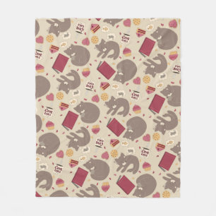 Cosy Cat Lovers Collage Fleecedecke