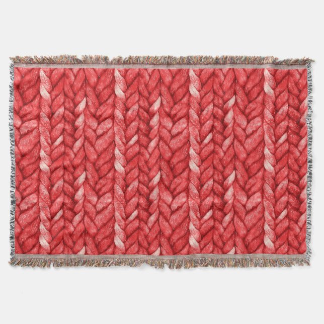 Cosy Chic Red Sweater Decke (Vorderseite)