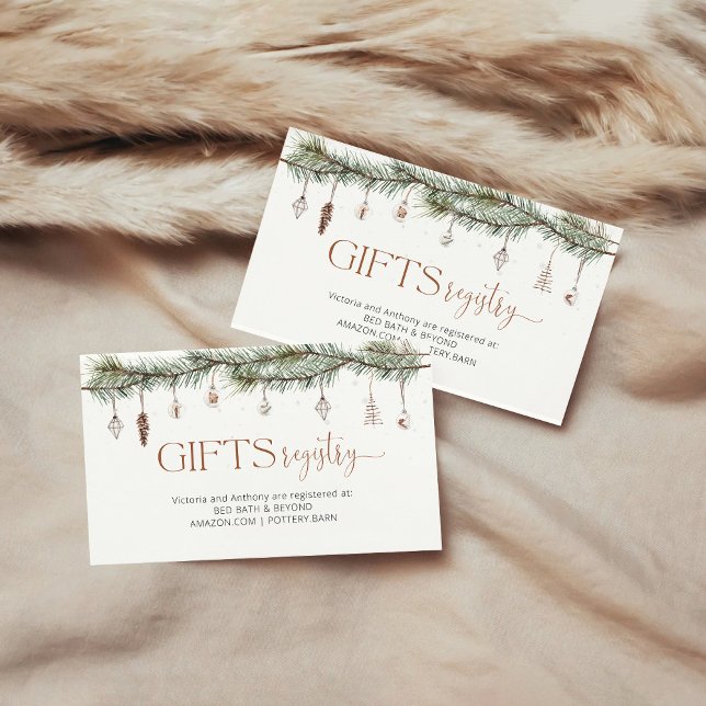 Cosy Christmas Baby Shooter Registrierungskarte Begleitkarte (Von Creator hochgeladen)