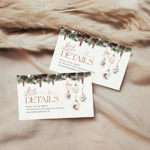 Cosy Christmas Baby Shooting Details Eintrittskart Begleitkarte