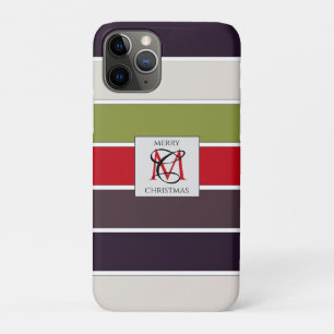 Cosy Christmas Pastell Color Palette Monogram Case-Mate iPhone Hülle