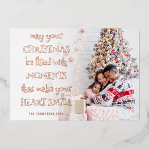 Cosy Christmas Quote Foto Overlay Folien Feiertagskarte