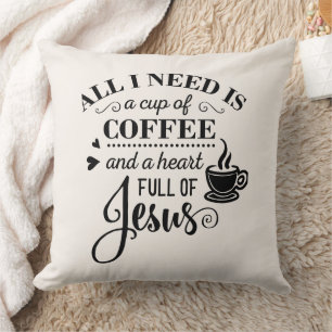 Cosy Coffee Lover Geschenk Kissen