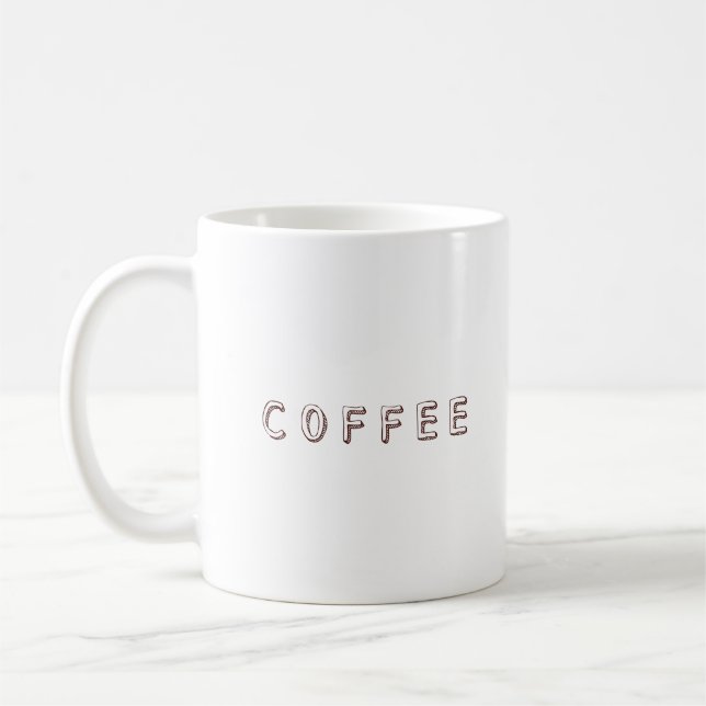 Cosy Coffee Typografy Design Kaffeetasse (Links)