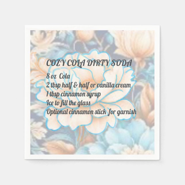 Cosy Cola Dirty Soda Napkin Serviette (Vorderseite)