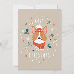 Cosy Corgi - Weihnachtswärme Feiertagskarte