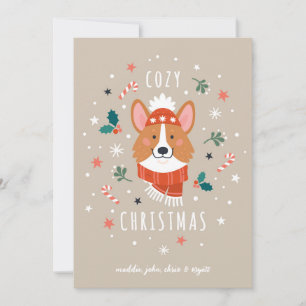 Cosy Corgi - Weihnachtswärme Feiertagskarte