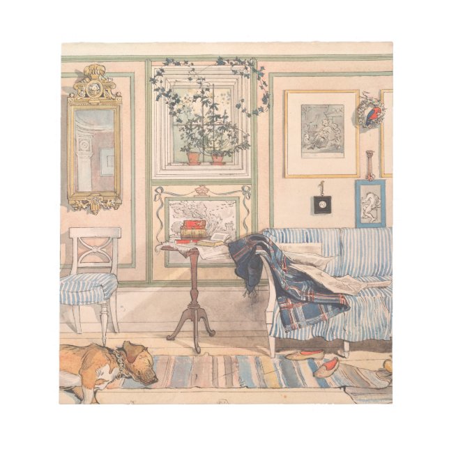 Cosy Corner von Carl Larsson Notizblock (Vorderseite)