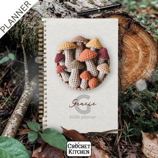 Cosy Cottage core Crochet Mushroom Basket Persönli Planer