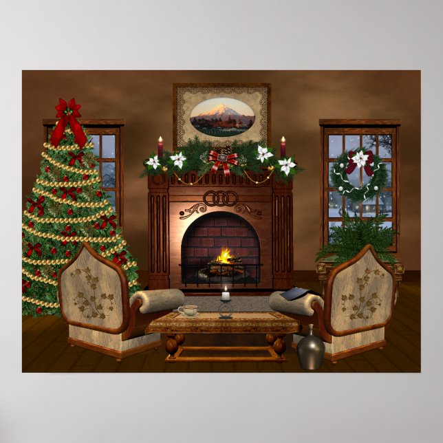 Cosy Country Christmas Poster (Vorne)