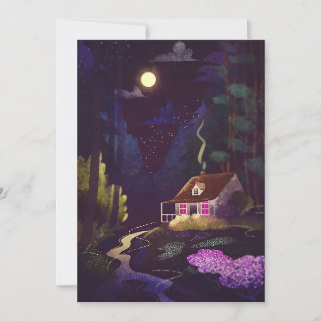 Cosy Country House Postcard Feiertagskarte (Vorderseite)