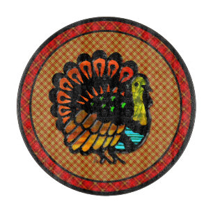 Cosy Country Turkey Kariert Charcuterhouse Board Schneidebrett