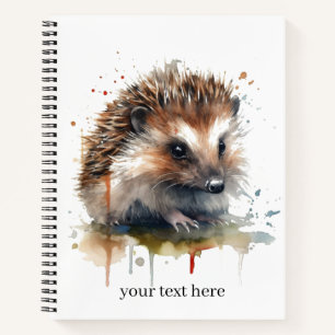 Cosy Critter: Igel in Wasserfarbe, Brauch Notizbuch