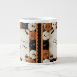 Cosy Crochet Pumpkin Halloween Coffee Tasse