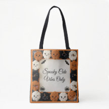 Cosy Crochet Pumpkin Patch Halloween Tote Bag