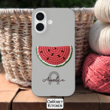 Cosy Crochet Watermelon Fruchtsästhetik Monogram