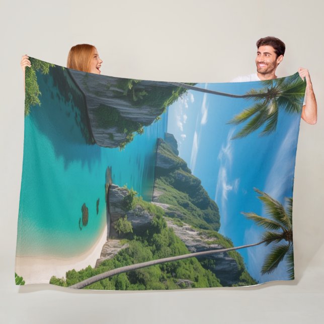 "Cosy Escapes fangen hier an - Türkis Cove Comfort Fleecedecke (Beispiel)