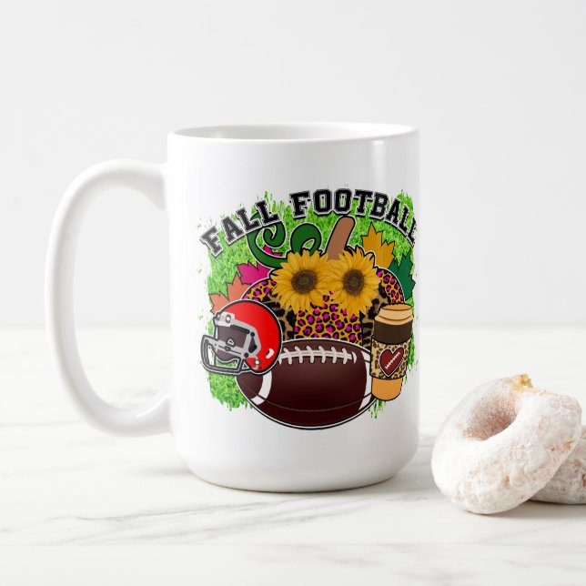 Cosy Fall Football Kaffeetasse (Mit Donut)