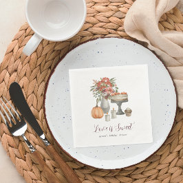 Cosy Fall Pumpkin "Liebe ist süß" Serviette