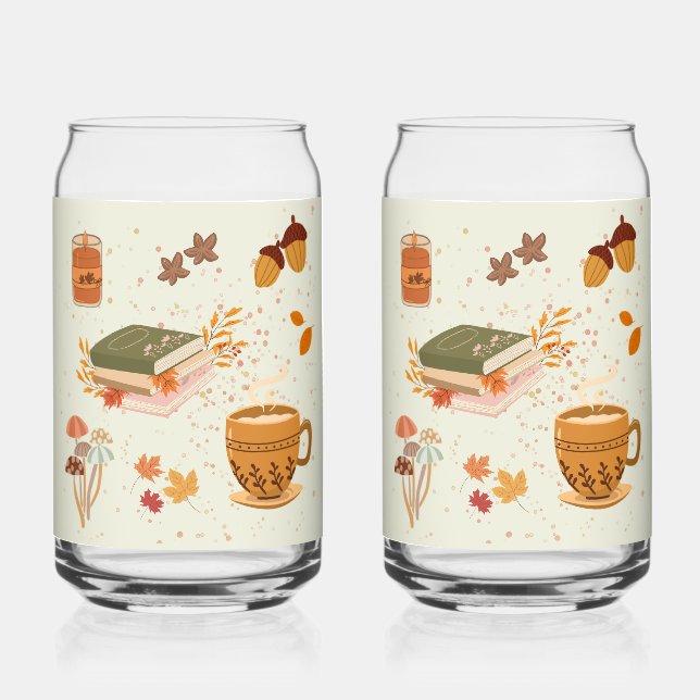 Cosy Fall Trinkbehälter Set Dosenglas (Vorderseite)