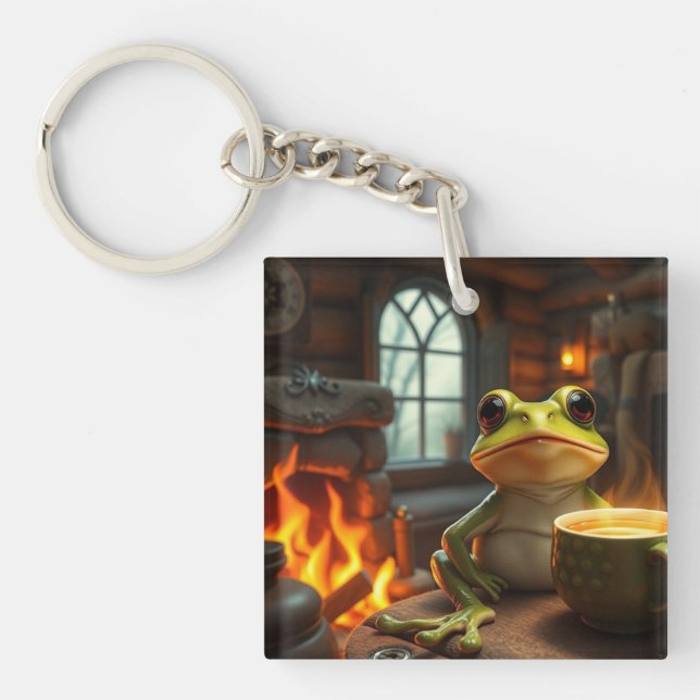 Cosy Frog Schlüsselanhänger (Vorderseite)
