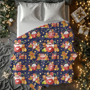 Cosy Gingerbrei & Hot Cocoa Weihnachten Sherpadecke