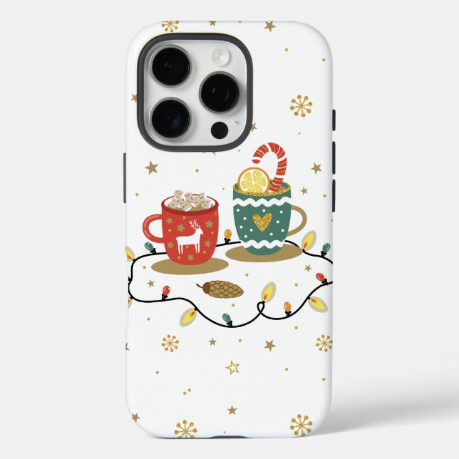 Cosy Gold Weihnachtskaffee Cococoa Case-Mate iPhone Hülle (Rückseite)