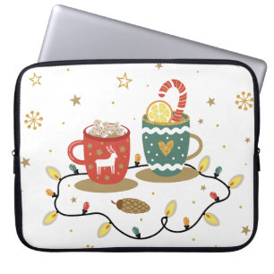 Cosy Gold Weihnachtskaffee Cococoa Laptopschutzhülle