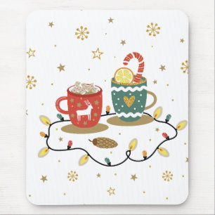 Cosy Gold Weihnachtskaffee Cococoa Mousepad