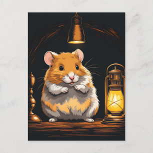 Cosy Hamster Animal Postkarte