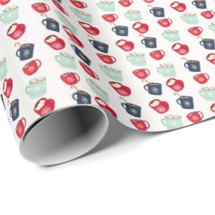 Cosy Hot Cococoa Tasse Wrapping Paper Geschenkpapier