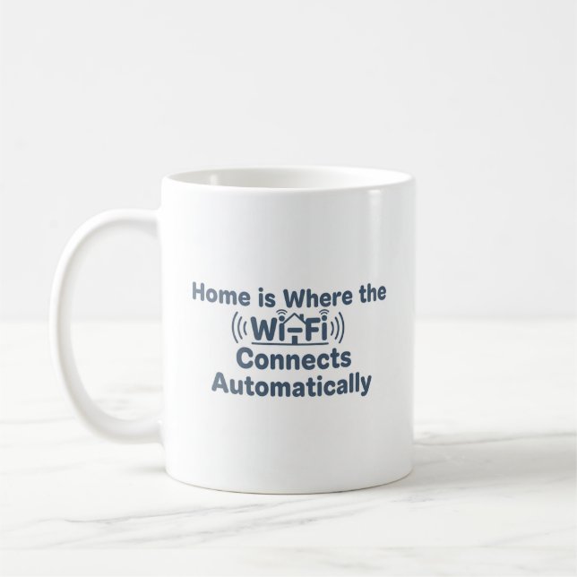 Cosy Introvert Wi-Fi-Tasse Kaffeetasse (Links)