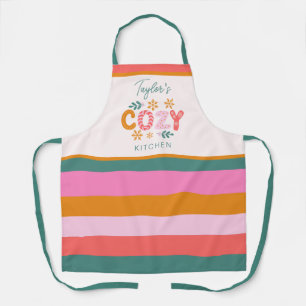 Cosy Kitchen Bright Strip Individuelle Name Holida Schürze
