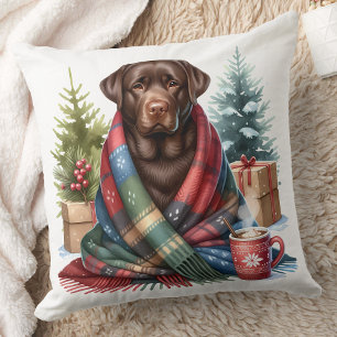 Cosy Labrador Retriever Dog Lover Weihnachten Kissen