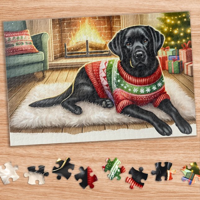 Cosy Labrador Retriever Doppy Welpe Puzzle (Von Creator hochgeladen)