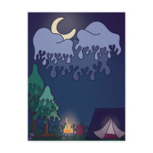 Cosy Lil Campingplatz Postcard