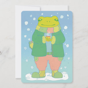 Cosy Little Frog Feiertagskarte