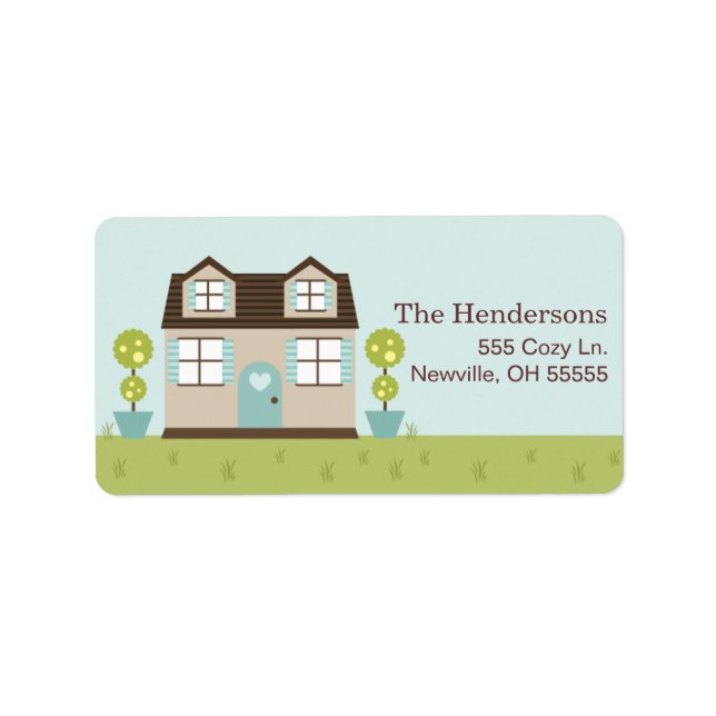 Cosy Little Zuhause Address Labels Adressaufkleber (Vorne)