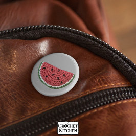 Cosy Minimal Oma Vibe Crochet Watermelon Button