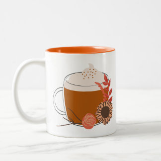 Cosy Orange Fall Coffee Tasse - Erntedank Herbst