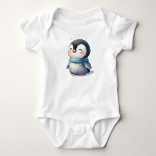 Cosy Penguin Baby Strampler
