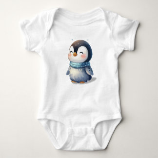 Cosy Penguin Baby Strampler
